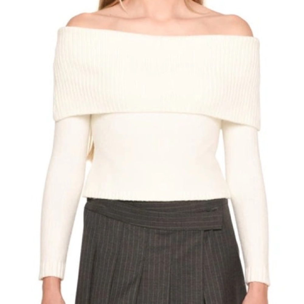 WAYF x jourdan sloane nicole off the shoulder sweater